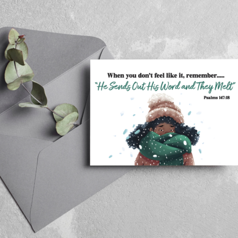 Pioneer Encouragement Scripture Card JW